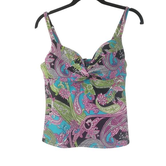 Maidenform Beach Other - MAIDENFORM Tankini Swimsuit Top Womens Size 36C